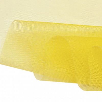 Фатин жесткий 16-68, 22 гр/м2, шир.180см, цвет жёлтый - купить в Батайске. Цена 89.29 руб.