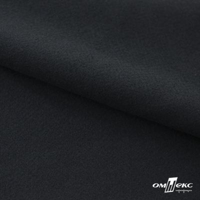Трикотажное полотно "Капри" 100% полиэстр, 152см, 320 г/м2, чёрный, м - купить в Батайске. Цена 374 руб.