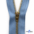 Молнии джинсовые металл т-4, 18 см латунь (YG), цв.-деним (231) - купить в Батайске. Цена: 21.57 руб.