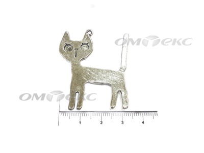 Декоративный элемент для творчества из металла "Кот" - купить в Батайске. Цена: 13.33 руб.