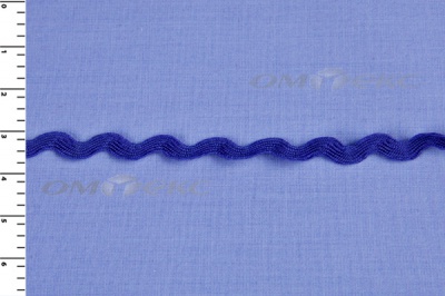 Тесьма плетеная "Вьюнчик"/синий - купить в Батайске. Цена: 40.72 руб.