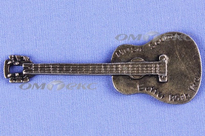 Декоративный элемент для творчества из металла "Гитара"  - купить в Батайске. Цена: 19.99 руб.