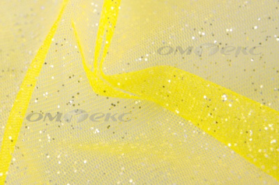 Сетка Глиттер, 40 гр/м2, шир.160см, цвет жёлтый - купить в Батайске. Цена 163.01 руб.