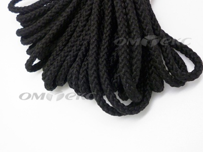 Шнур В-035 4 мм круп.плетение 100 м черный - купить в Батайске. Цена: 156.40 руб.