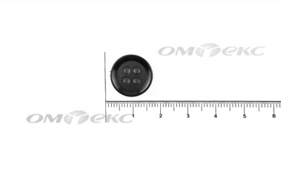 51400/15 мм (4 пр) черные пуговицы - купить в Батайске. Цена: 0.67 руб.