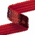 Тесьма с пайетками 3, шир. 20 мм/уп. 25+/-1 м, цвет красный - купить в Батайске. Цена: 778.19 руб.