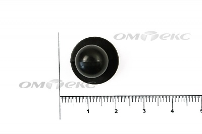 Пуговица поварская "Пукля", 10 мм, цвет чёрный - купить в Батайске. Цена: 2.03 руб.