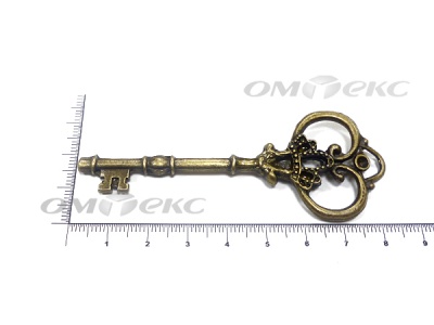 Декоративный элемент для творчества из металла "Ключ"8,5 см  - купить в Батайске. Цена: 26.66 руб.
