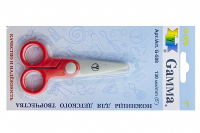 Ножницы G-508 детские 130 мм - купить в Батайске. Цена: 118.32 руб.