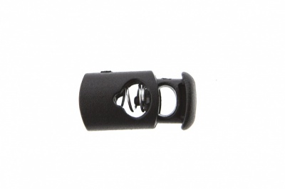 8021 Фиксатор пластиковый "Цилиндр", 20х10 мм, цвет чёрный - купить в Батайске. Цена: 1.29 руб.