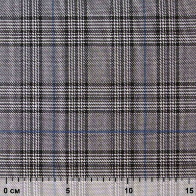 Ткань костюмная "Клер" 80% P, 16% R, 4% S, 200 г/м2, шир.150 см,#3 цв-серый/синий - купить в Батайске. Цена 412.02 руб.