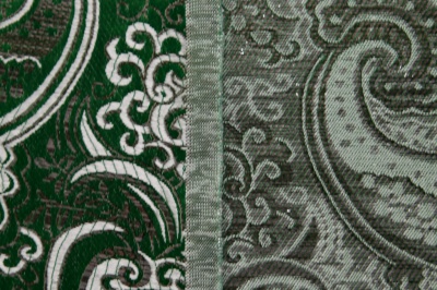 Ткань костюмная жаккард, 135 гр/м2, шир.150см, цвет зелёный№4 - купить в Батайске. Цена 441.94 руб.