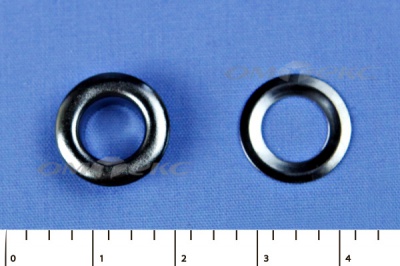 Люверсы металлические, блочка/кольцо, №5 (8 мм) упак.1000 шт- цв.никель - купить в Батайске. Цена: 392 руб.