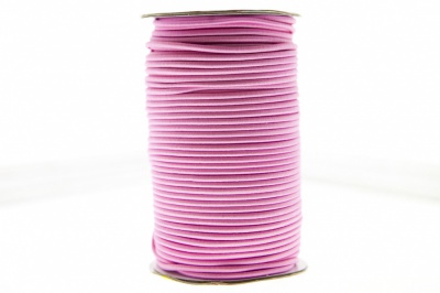 0370-1301-Шнур эластичный 3 мм, (уп.100+/-1м), цв.141- розовый - купить в Батайске. Цена: 459.62 руб.