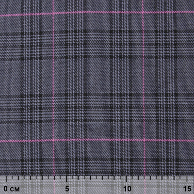 Ткань костюмная "Клер" 80% P, 16% R, 4% S, 200 г/м2, шир.150 см,#7 цв-серый/розовый - купить в Батайске. Цена 412.02 руб.