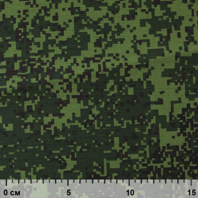 Униформ Рип Стоп 80/20 полиэфир/хлопок, 205 г/м2,  принтованный темно-зеленый, ВО, шир. 150 см - купить в Батайске. Цена 191.15 руб.