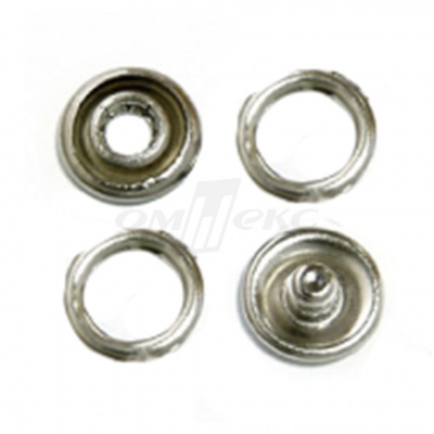 Кнопки рубашечные 10,5 мм никель New Star (кольцо) - купить в Батайске. Цена: 5.80 руб.