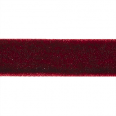 Лента бархатная нейлон, шир.12 мм, (упак. 45,7м), цв.240-бордо - купить в Батайске. Цена: 392 руб.