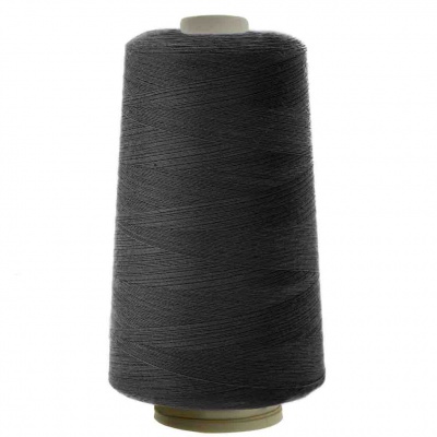 Швейные нитки (армированные) 28S/2, нам. 2 500 м, цвет чёрный - купить в Батайске. Цена: 139.91 руб.