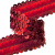 Тесьма с пайетками 3, шир. 30 мм/уп. 25+/-1 м, цвет красный - купить в Батайске. Цена: 1 087.39 руб.