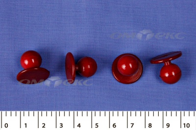 Пуговица поварская "Пукля", 10 мм, цвет красный - купить в Батайске. Цена: 2.28 руб.