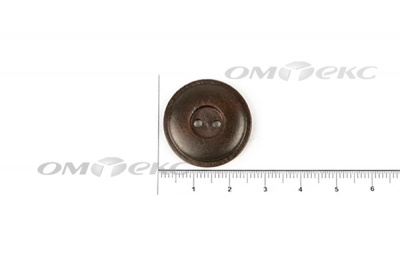 Пуговица деревянная круглая №54 (25мм) - купить в Батайске. Цена: 4.12 руб.