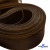 Регилиновая лента, шир.65мм, (уп.25 ярд), цв.- коричневый - купить в Батайске. Цена: 499.43 руб.