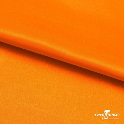Поли креп-сатин 15-1263, 125 (+/-5) гр/м2, шир.150см, цвет оранжевый - купить в Батайске. Цена 155.57 руб.