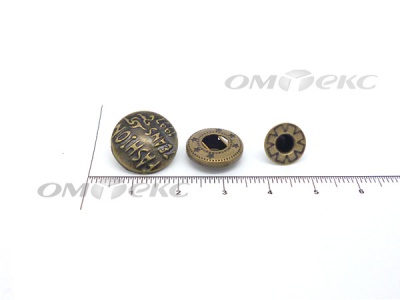 Кнопки металл 15 мм альфа антик с рис.№3  - купить в Батайске. Цена: 2.90 руб.
