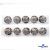 119-02 Кнопки пришивные декоративные металл 25 мм, цв.-никель - купить в Батайске. Цена: 30.23 руб.