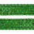 Тесьма с пайетками D4, шир. 35 мм/уп. 25+/-1 м, цвет зелёный - купить в Батайске. Цена: 1 308.30 руб.