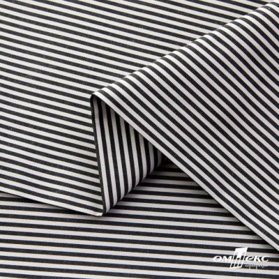 Ткань сорочечная Полоска Кенди, 115 г/м2, 58% пэ,42% хл, шир.150 см, цв.6-черный, (арт.110) - купить в Батайске. Цена 306.69 руб.