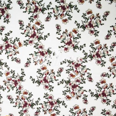 Плательная ткань "Фламенко" 23.1, 80 гр/м2, шир.150 см, принт растительный - купить в Батайске. Цена 264.56 руб.