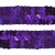 Тесьма с пайетками 12, шир. 20 мм/уп. 25+/-1 м, цвет фиолет - купить в Батайске. Цена: 786.13 руб.