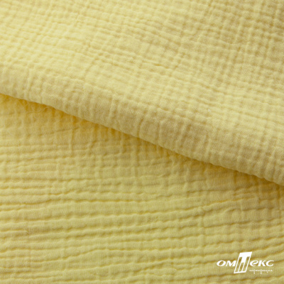 Ткань Муслин, 100% хлопок, 125 гр/м2, шир. 135 см (12-0824) цв.лимон нюд - купить в Батайске. Цена 337.25 руб.