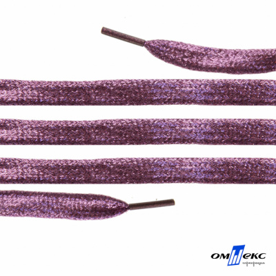 Шнурки #107-01, плоские 130 см, цв.розовый металлик - купить в Батайске. Цена: 35.45 руб.