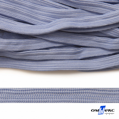 Шнур плетеный (плоский) d-12 мм, (уп.90+/-1м), 100% полиэстер, цв.259 - голубой - купить в Батайске. Цена: 8.62 руб.