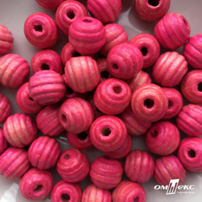0309-Бусины деревянные "ОмТекс", 16 мм, упак.50+/-3шт, цв.023-розовый - купить в Батайске. Цена: 62.22 руб.