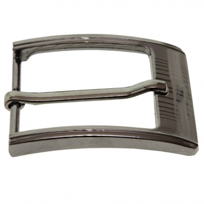 Пряжка металлическая для мужского ремня SC035#7 (шир.ремня 40 мм), цв.-тем.никель - купить в Батайске. Цена: 43.93 руб.