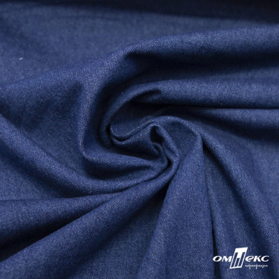 Ткань костюмная "Джинс", 315 г/м2, 100% хлопок, шир. 150 см,   Цв. 7/ Dark blue - купить в Батайске. Цена 588 руб.
