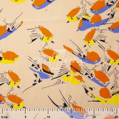 Плательная ткань "Софи" 14.1, 75 гр/м2, шир.150 см, принт птицы - купить в Батайске. Цена 241.49 руб.