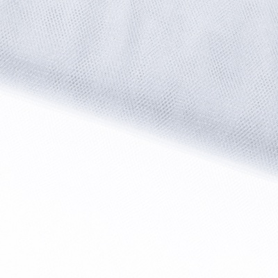 Трикотажное полотно Тюль Кристалл, 100% полиэфир, 16-01/белый, 15гр/м2, шир.160см. - купить в Батайске. Цена 128.39 руб.
