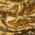 Трикотажное полотно, Сетка с пайетками,188 гр/м2, шир.140 см, цв.-тем.золото (#51) - купить в Батайске. Цена 505.15 руб.