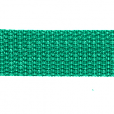 Стропа текстильная, шир. 25 мм (в нам. 50+/-1 ярд), цвет яр.зелёный - купить в Батайске. Цена: 397.52 руб.