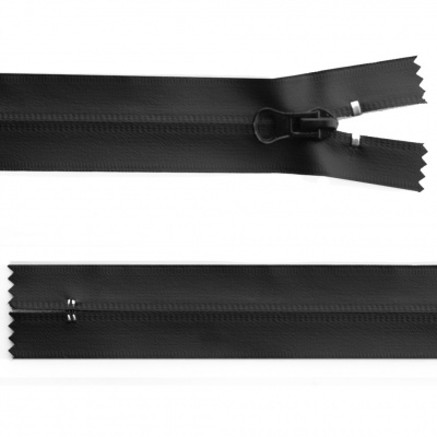 Молния водонепроницаемая PVC Т-7, 18 см, неразъемная, цвет чёрный - купить в Батайске. Цена: 21.20 руб.
