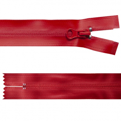 Молния водонепроницаемая PVC Т-7, 20 см, неразъемная, цвет (820)-красный - купить в Батайске. Цена: 21.56 руб.