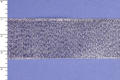 Лента парча MR-25, 25мм (33 м)  серебро - купить в Батайске. Цена: 403.62 руб.