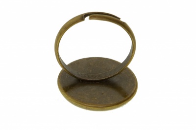 Заготовка для рукоделия металлическая фигурная для кольца 15мм - купить в Батайске. Цена: 7.44 руб.