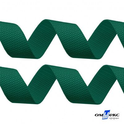 Зелёный- цв.876 -Текстильная лента-стропа 550 гр/м2 ,100% пэ шир.20 мм (боб.50+/-1 м) - купить в Батайске. Цена: 318.85 руб.