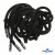 Шнурки #107-05, круглые 130 см, декор.наконечник, цв.чёрный - купить в Батайске. Цена: 22.56 руб.
